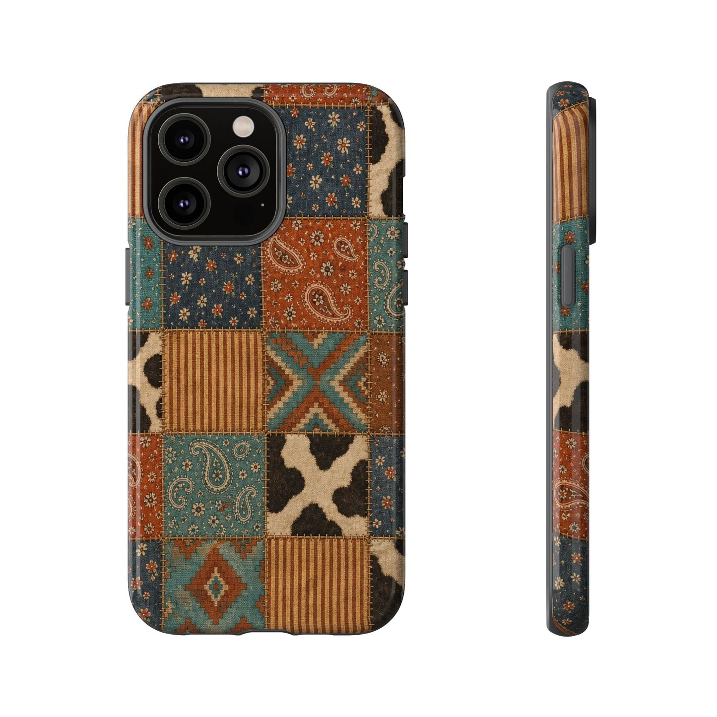 Turquoise Patchwork Tough Case
