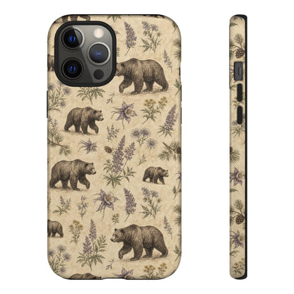 Floral Bear Tough Case