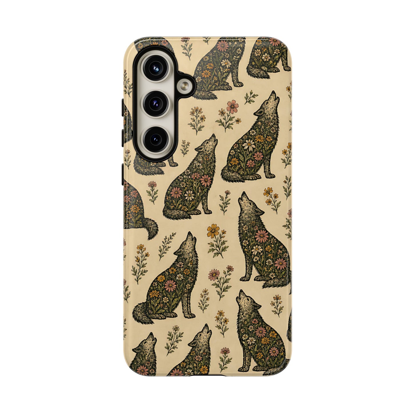 Floral Wolves Tough Case