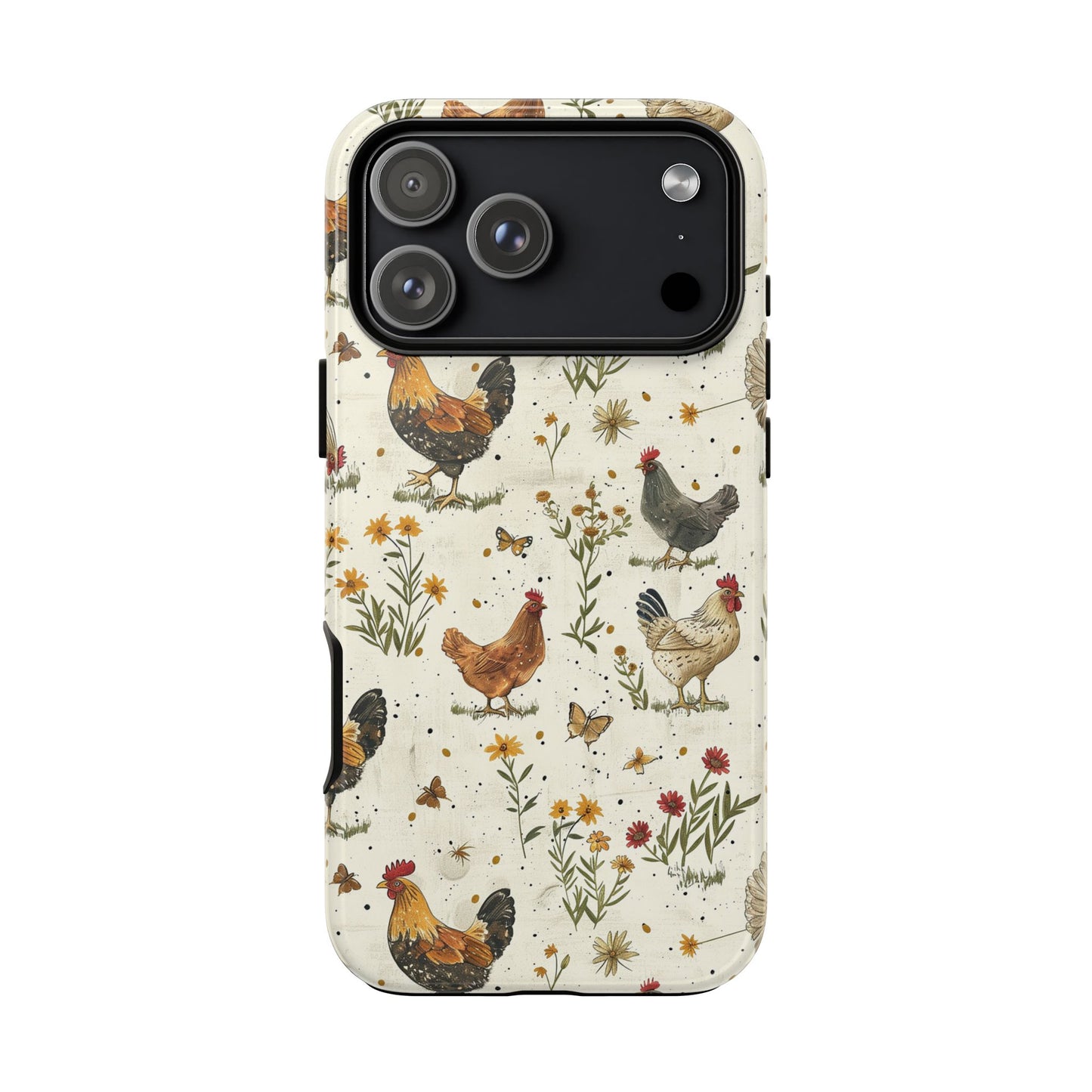 Cottage Core Chickens Tough Case