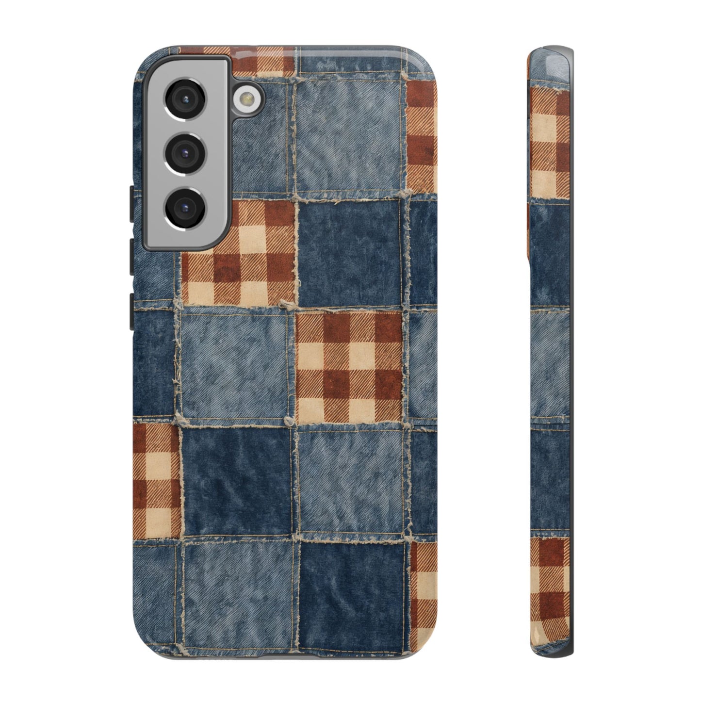 Denim Patchwork Tough Case