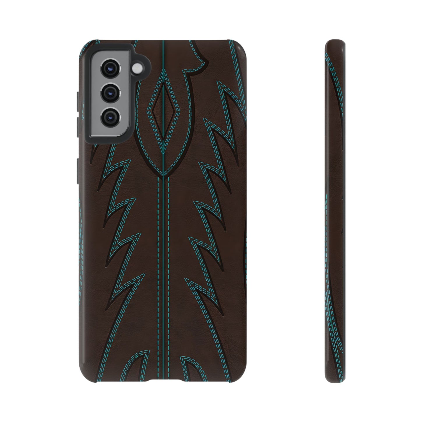 Boot Closeup Brown Turquoise Tough Case