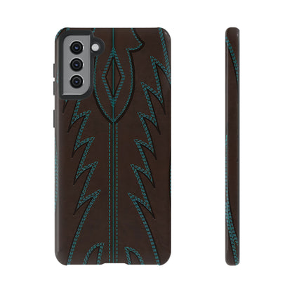 Boot Closeup Brown Turquoise Tough Case