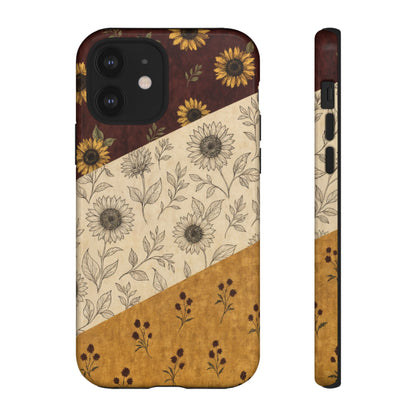 Sunflower Burgundy Swaths Tough Case