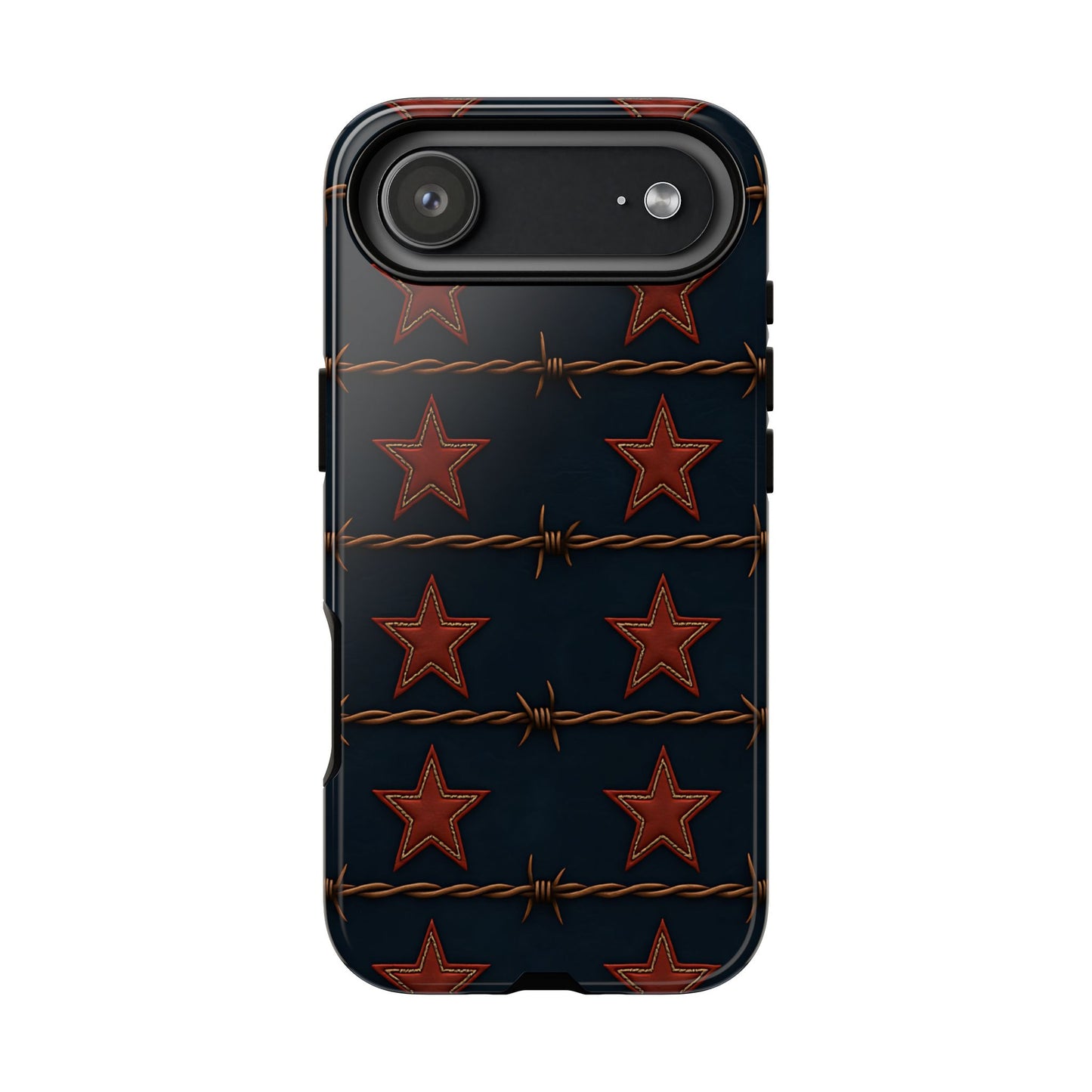 Red Stars + Barbed Wire Tough Phone Case