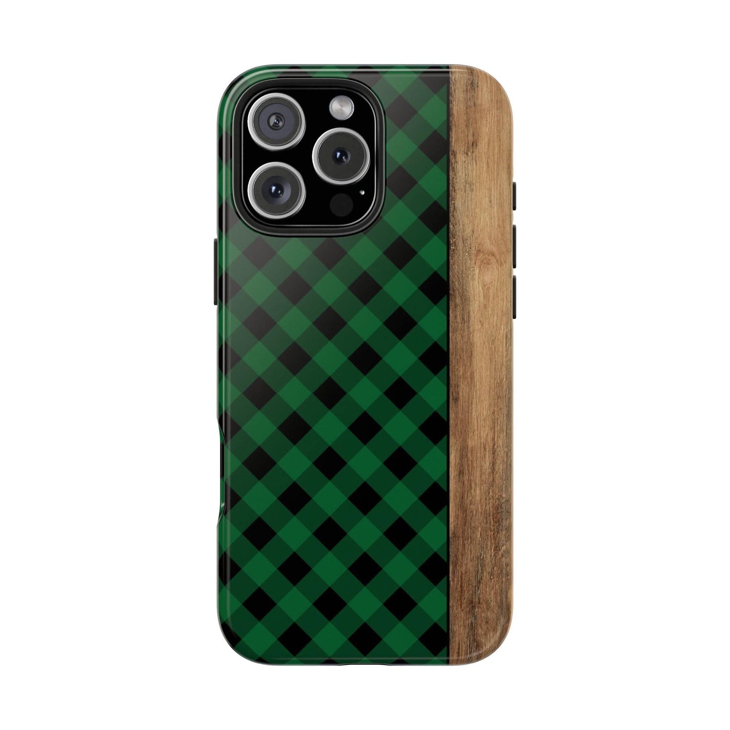 Green Plaid Phone Case