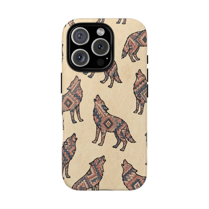 Rose Aztec Wolf Tough Case