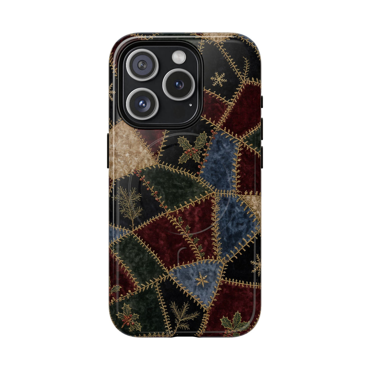 Winter Crazy Quilt Magnetic Case