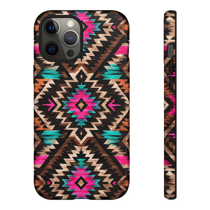 Neon Aztec Rug Tough Case