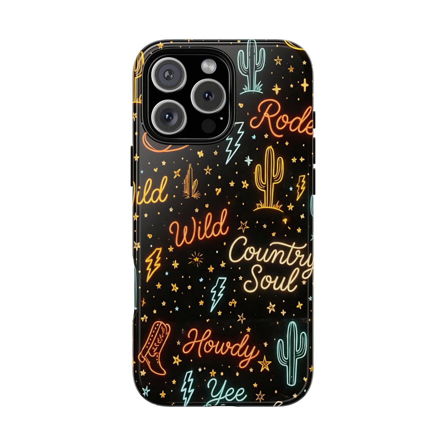Neon Western Script Tough Case