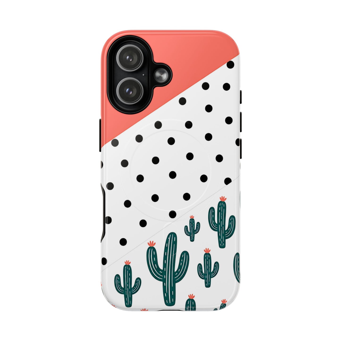 Polka Dot Cactus Magnetic Case
