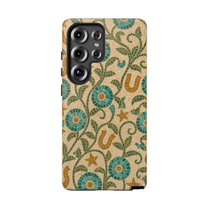 Turquoise Horseshoe Mosaic Tough Case