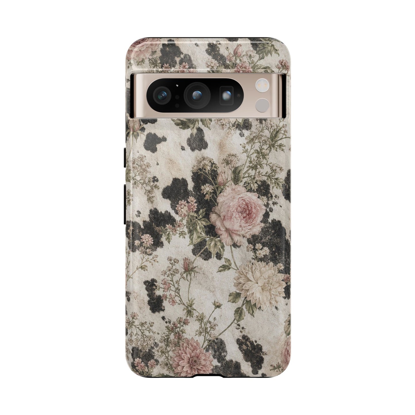 Floral Cowhide Tough Case