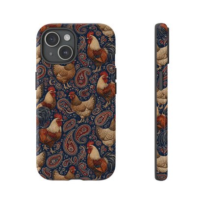 Patriotic Paisley Chickens Tough Case