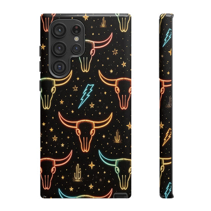 Neon Longhorns Tough Case