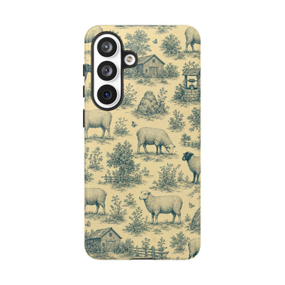 Sheep Toile Tough Case