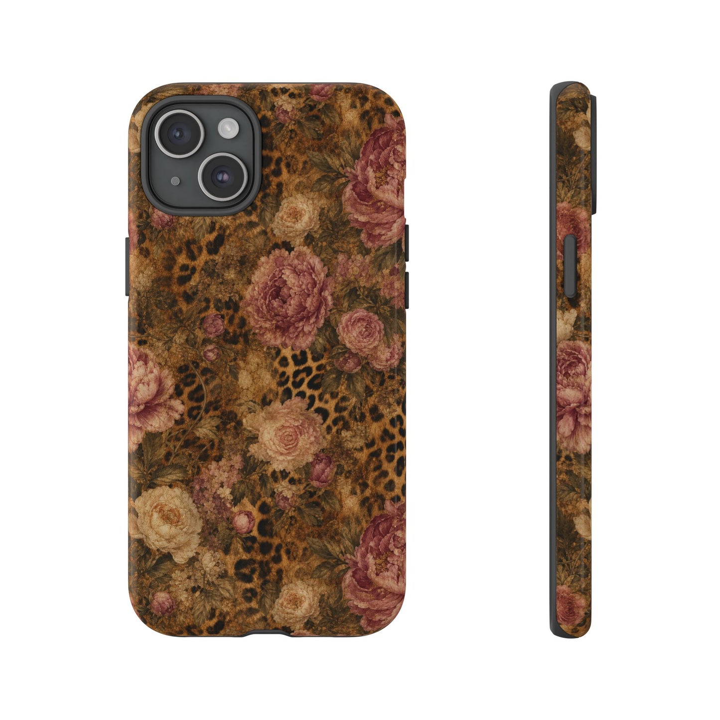 Leopard Floral Tough Case