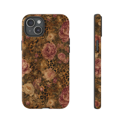 Leopard Floral Tough Case