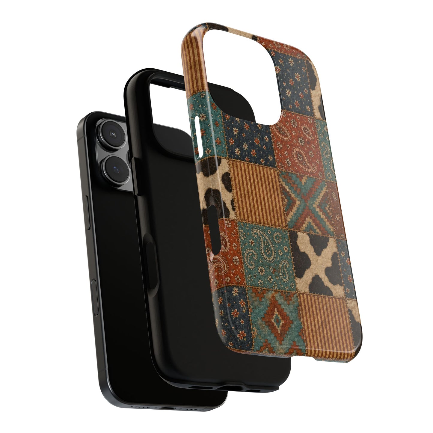 Turquoise Patchwork Tough Case