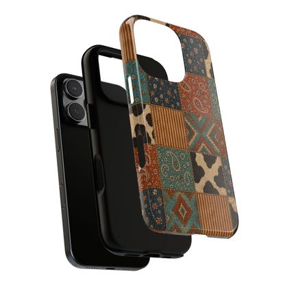Turquoise Patchwork Tough Case