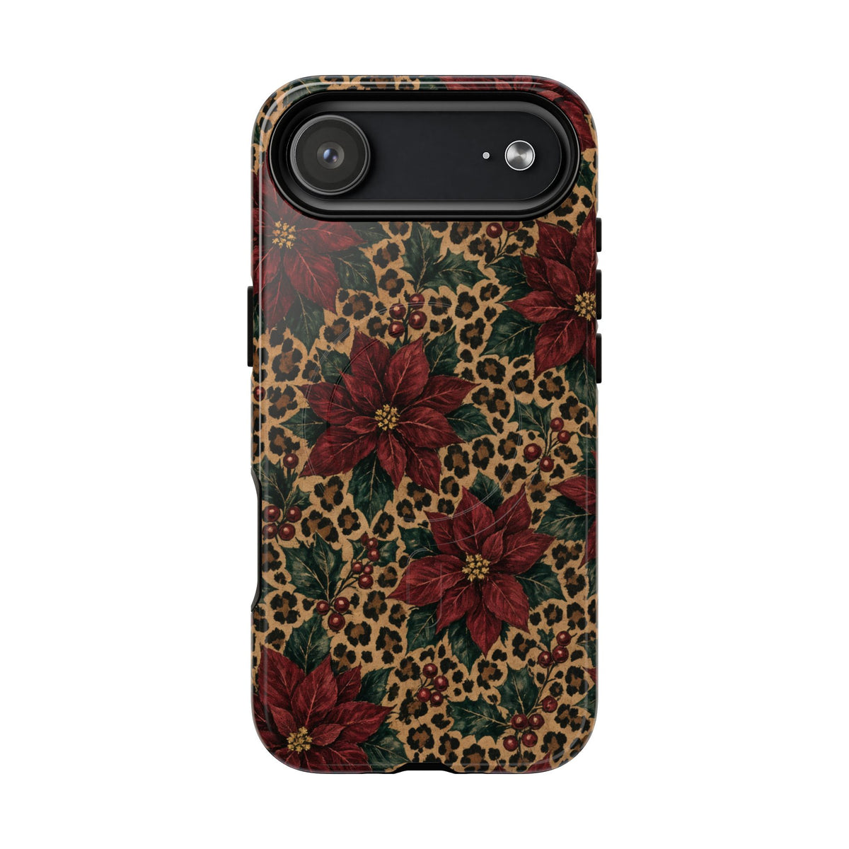Leopard Poinsettia Magnetic Case