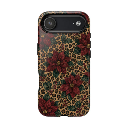 Leopard Poinsettia Magnetic Case