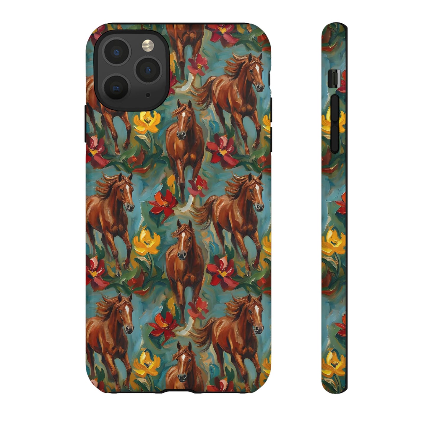 Oil Painted Horses Tough Case