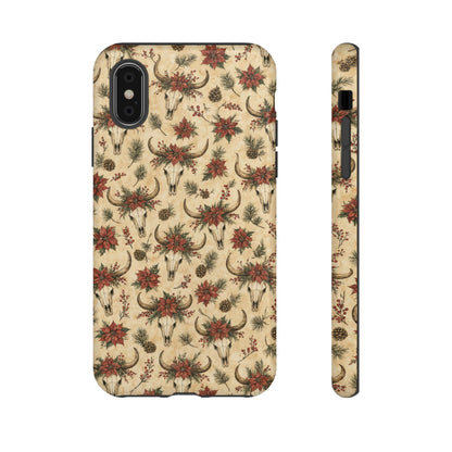 Skull Poinsettia Tough Case