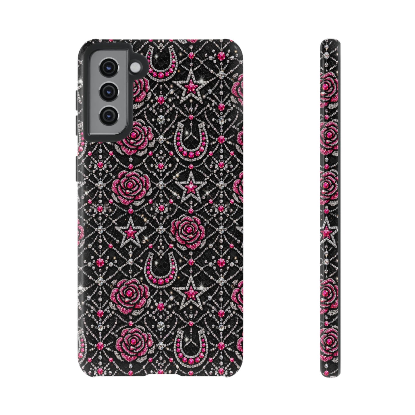 Rhinestone Rose Tough Case