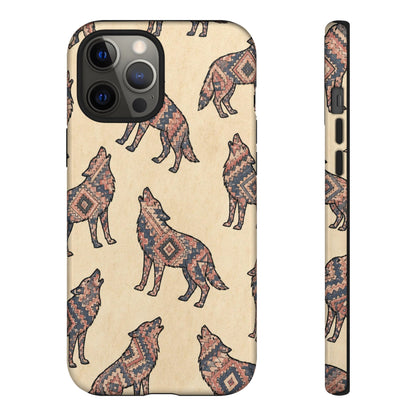 Rose Aztec Wolf Tough Case