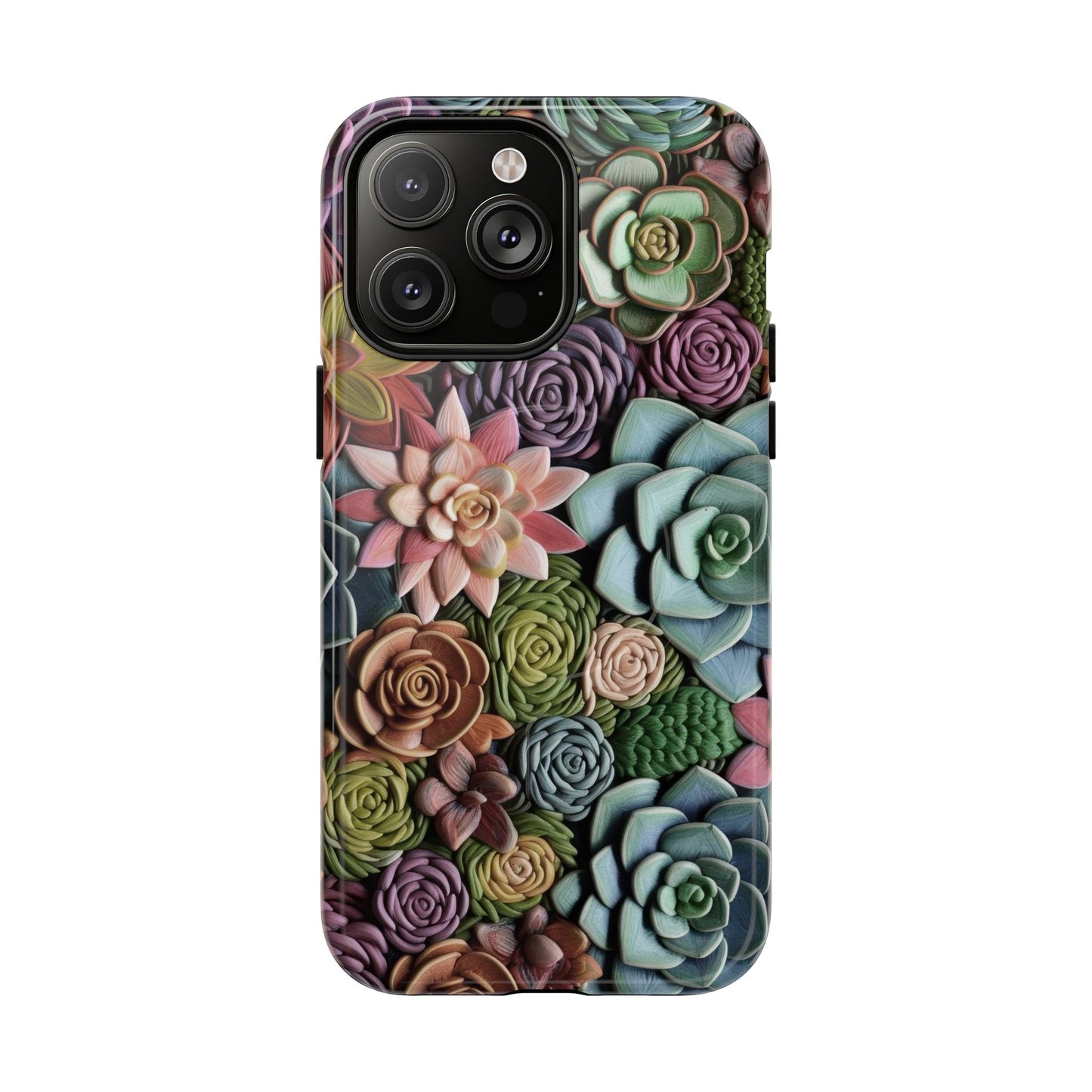 3d Succulent Flower Magnetic Case