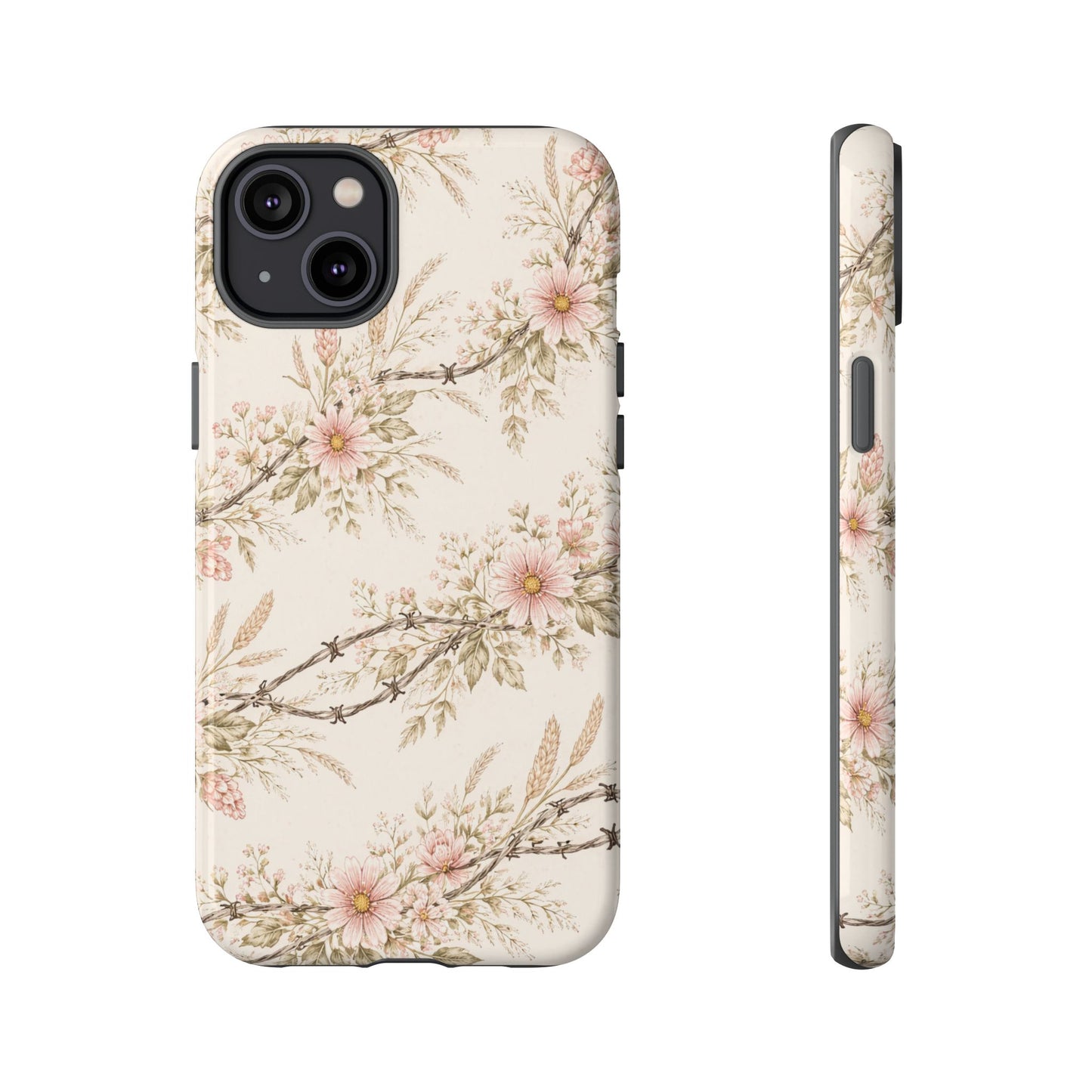 Floral Barbed Wire Tough Case