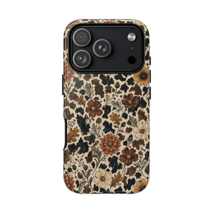 Autumn Cowhide Bloom Tough Case