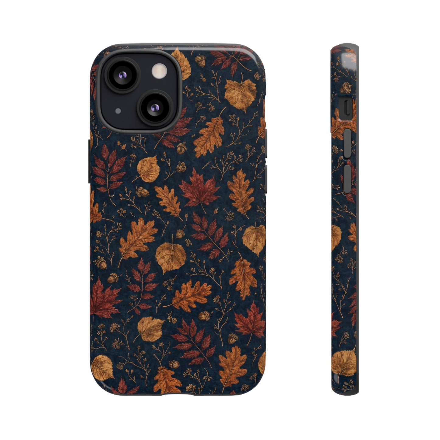 Navy Oak Leaf Tough Case