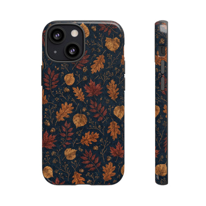 Navy Oak Leaf Tough Case