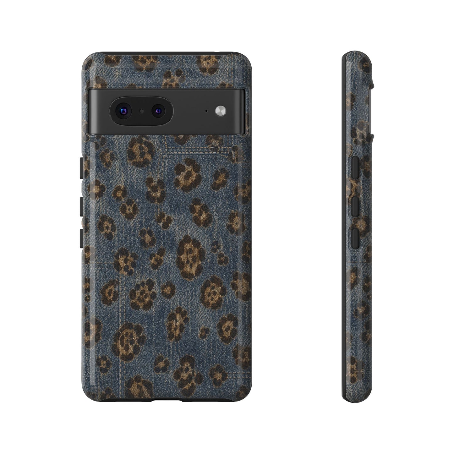 Denim Leopard Tough Case