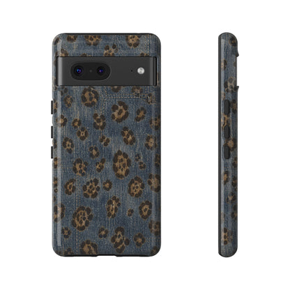 Denim Leopard Tough Case