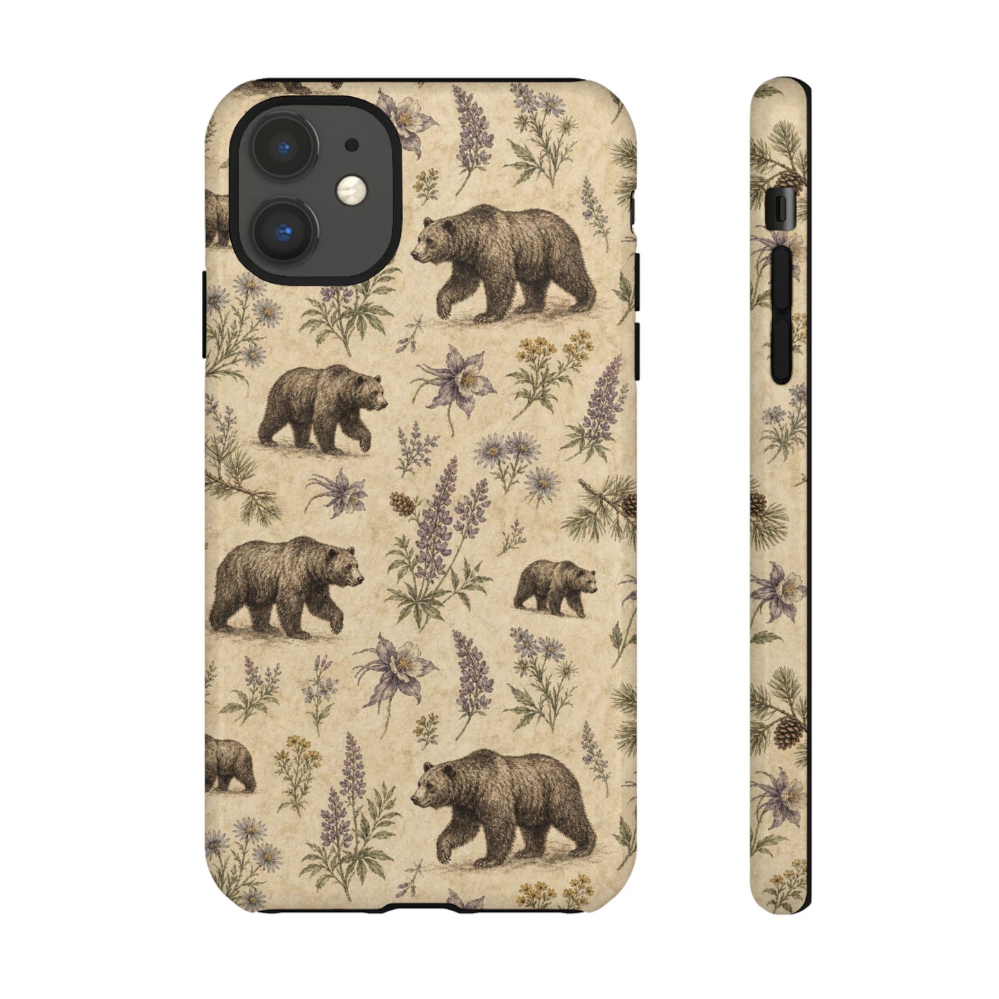 Floral Bear Tough Case