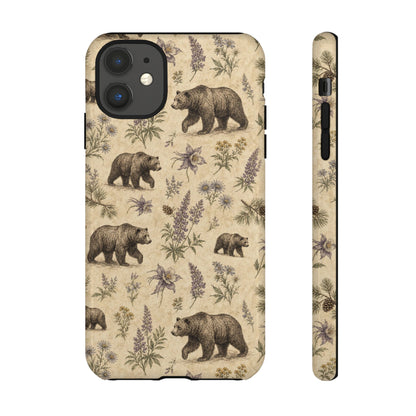 Floral Bear Tough Case