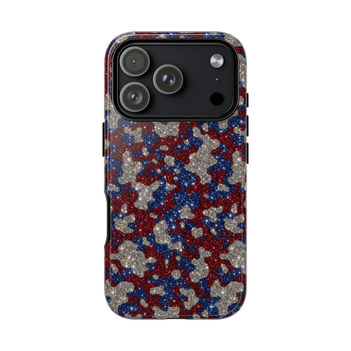 USA Cowhide Glitter Tough Case