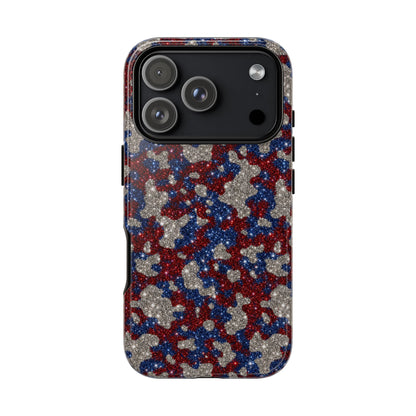 USA Cowhide Glitter Tough Case