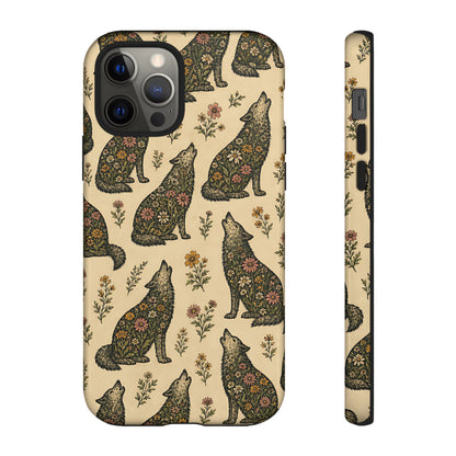 Floral Wolves Tough Case