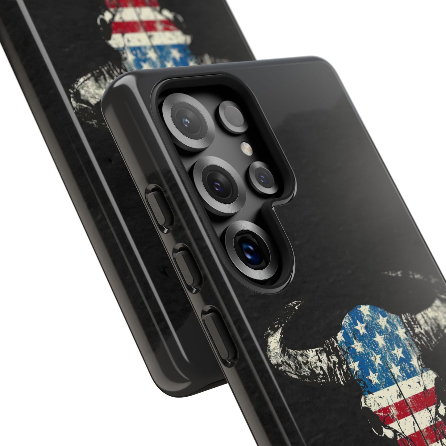 Patriotic Bull Skull Tough Phone Case