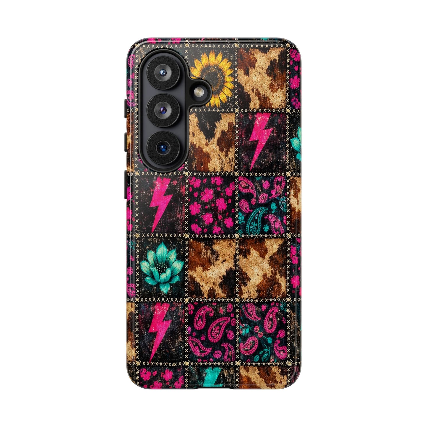 Neon Patchwork Tough Case