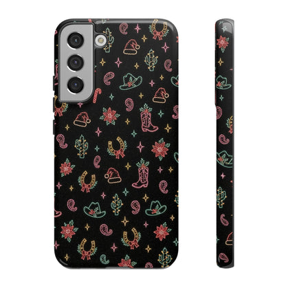 Neon Holiday Doodles Tough Case