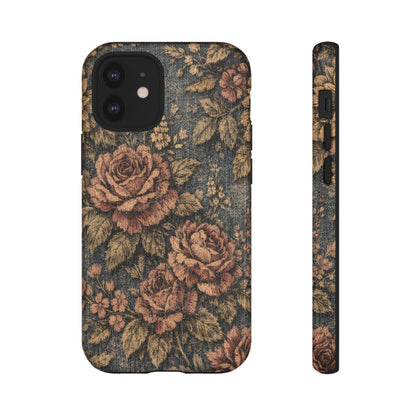 Denim Blooms Tough Case