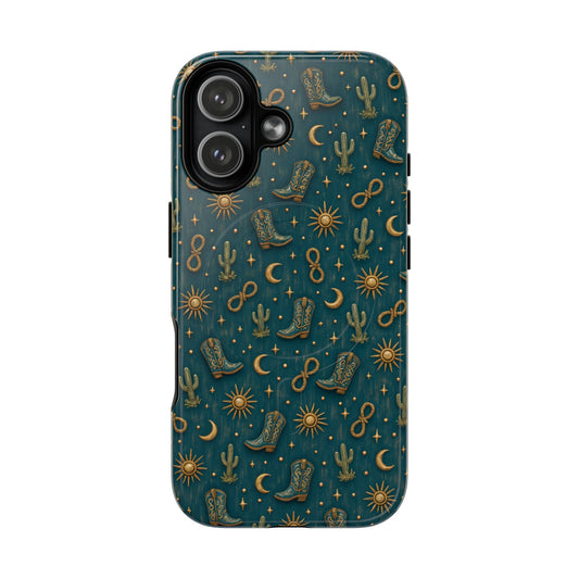 Teal Western Charms Magnetic Case