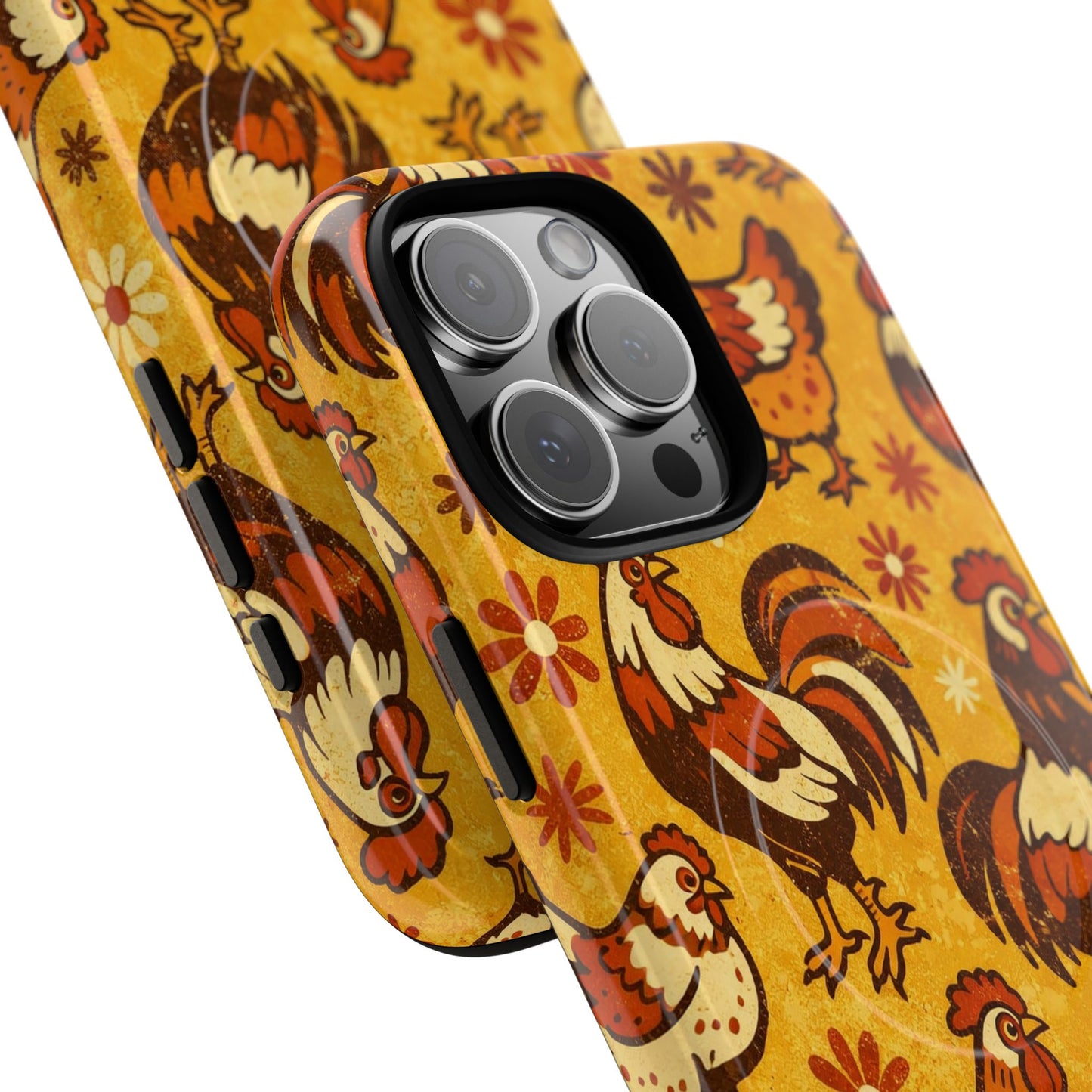 Retro Chickens Magnetic Case