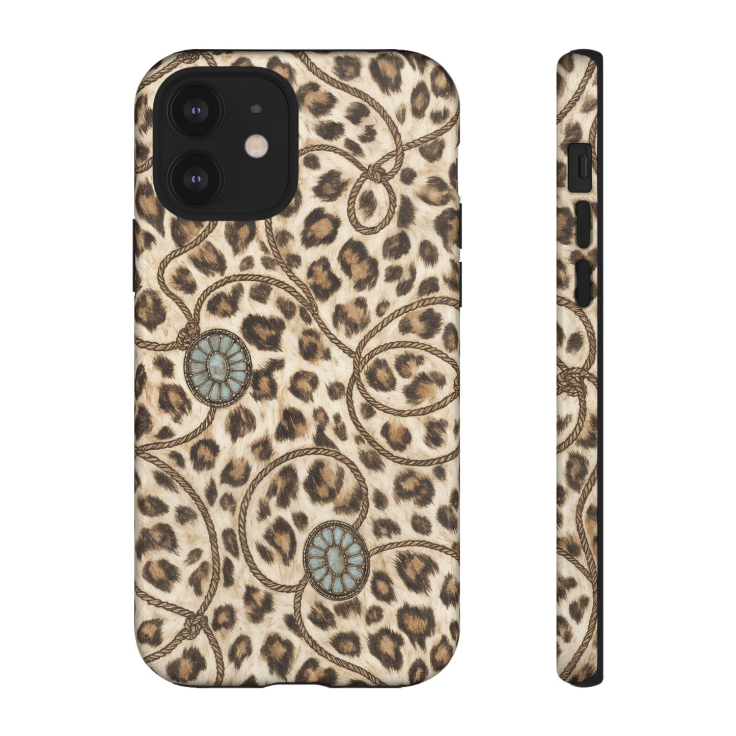 Leopard Rope Conchos Tough Case