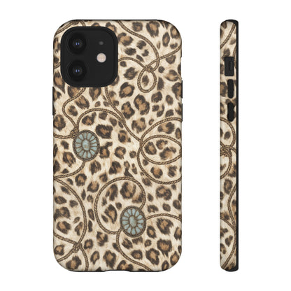Leopard Rope Conchos Tough Case
